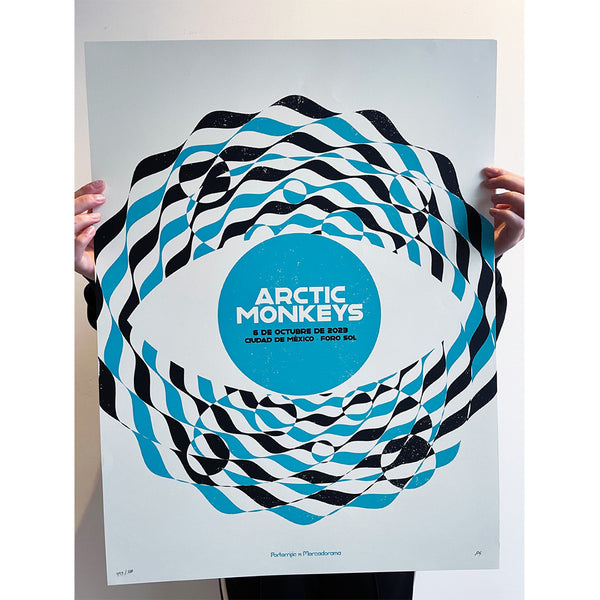 Arctic Monkeys (Mexico 2023) gig poster by Alan Porterrific