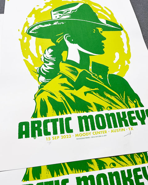 Arctic Monkeys (Austin 2023) Screenprinted gig poster by Lil Tuffy