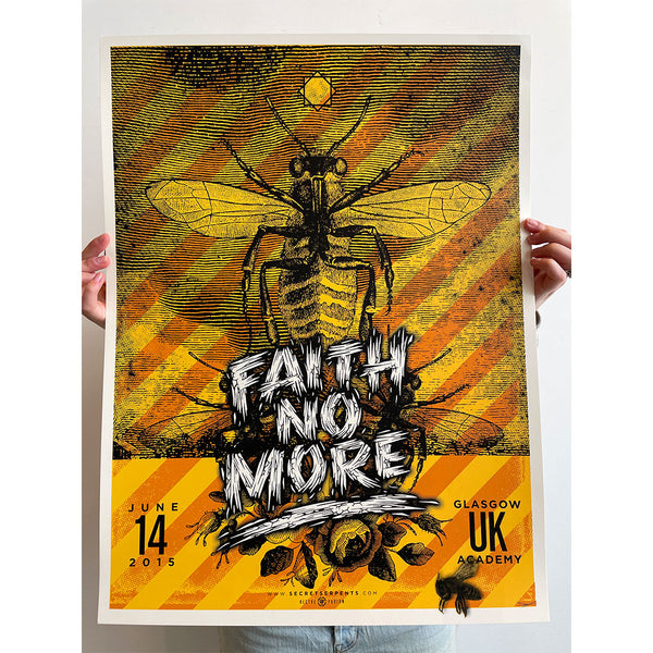 Faith No More (Glasgow, UK 2015) official screenprint by KLCTVE