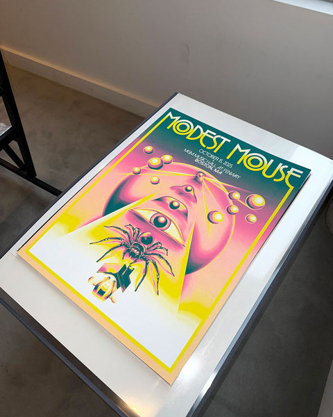 Modest Mouse (Boston 2025) screenprint gig poster by Liorzh