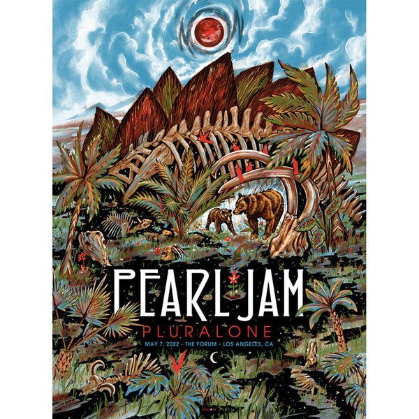 Pearl Jam, screenprint (Los Angeles 2022) by artist Zeb Love