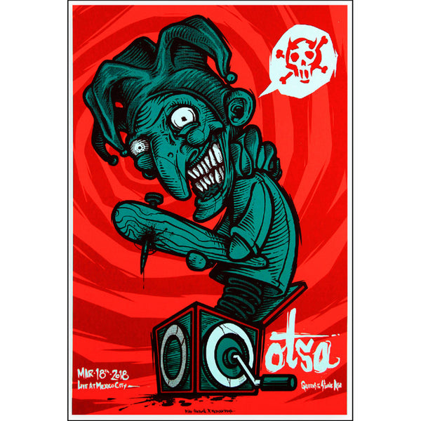 Queens of the Stone Age screenprint (Mexico 2018) by Mike