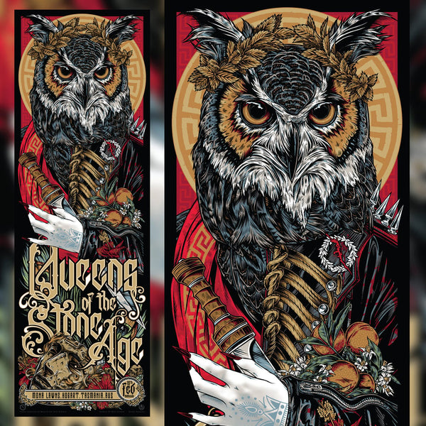 Queens Of The Stone Age (Hobart 2024) screenprint by Rhys Cooper