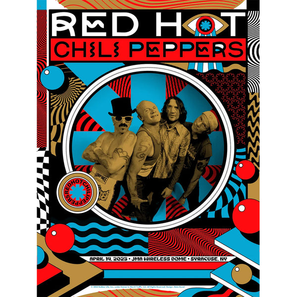 Red Hot Chili Peppers (Syracuse NY 2023) Screenprint by Nate