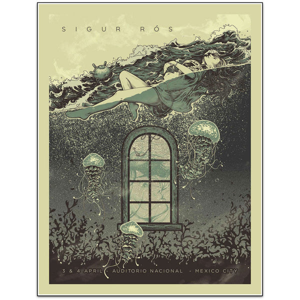 Sigur Ros (Mexico City 2017) by Alex Wezta - French Paper Art Club