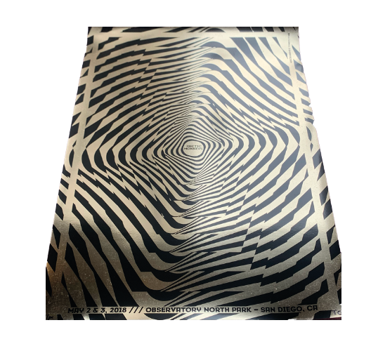 Arctic Monkeys screenprint (San Diego 2018) by artist Tone Olvera