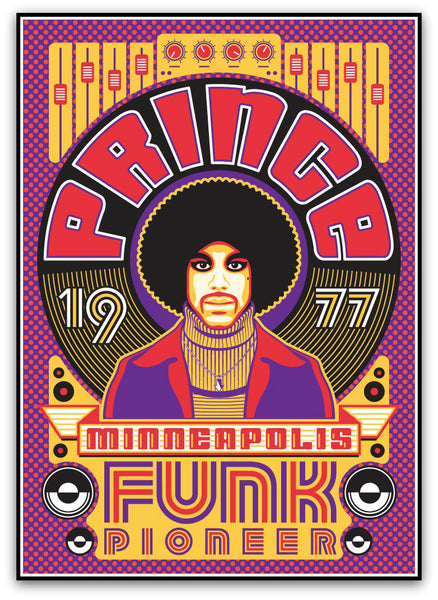 Prince 1977, Minneapolis Funk Pionner - French Paper Art Club