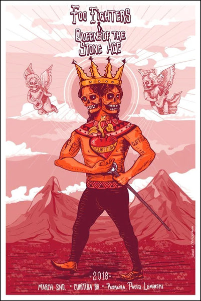 Foo Fighters / Queens of the Stone Age (Brazil 18) by Saner