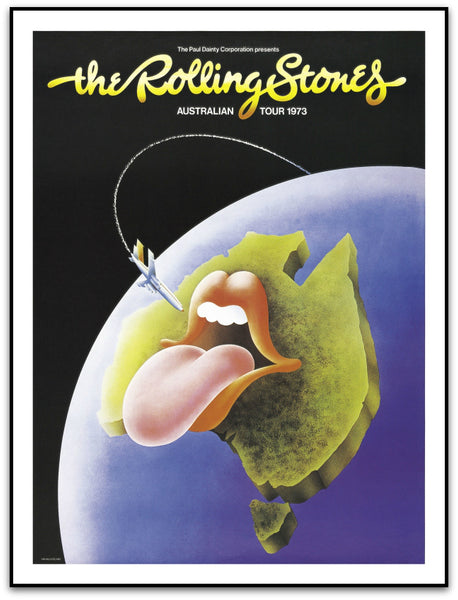 The Rolling Stones, Australia 73' Tour Poster by Ian McCausland