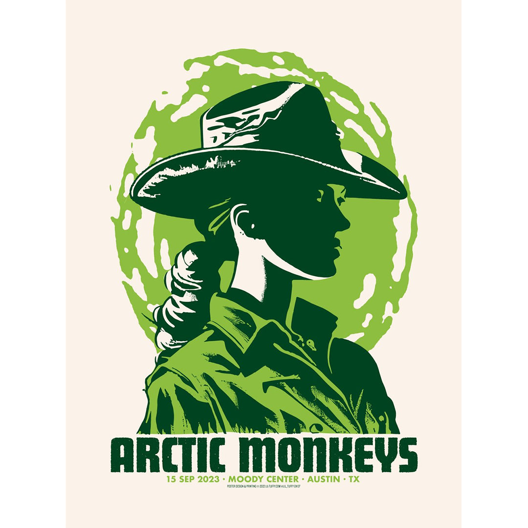 Arctic Monkeys – Matador 7インチ　フォトシート付き Arctic Monkeys (Austin 2023) Screenprinted gig poster by Lil Tuffy