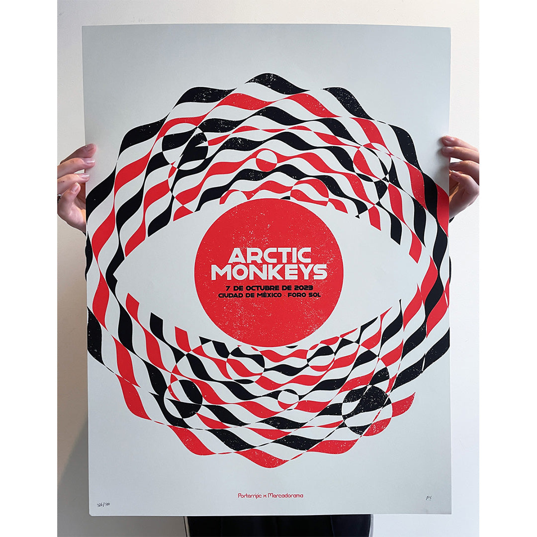 Arctic Monkeys (Mexico 2023) gig poster by Alan Porterrific