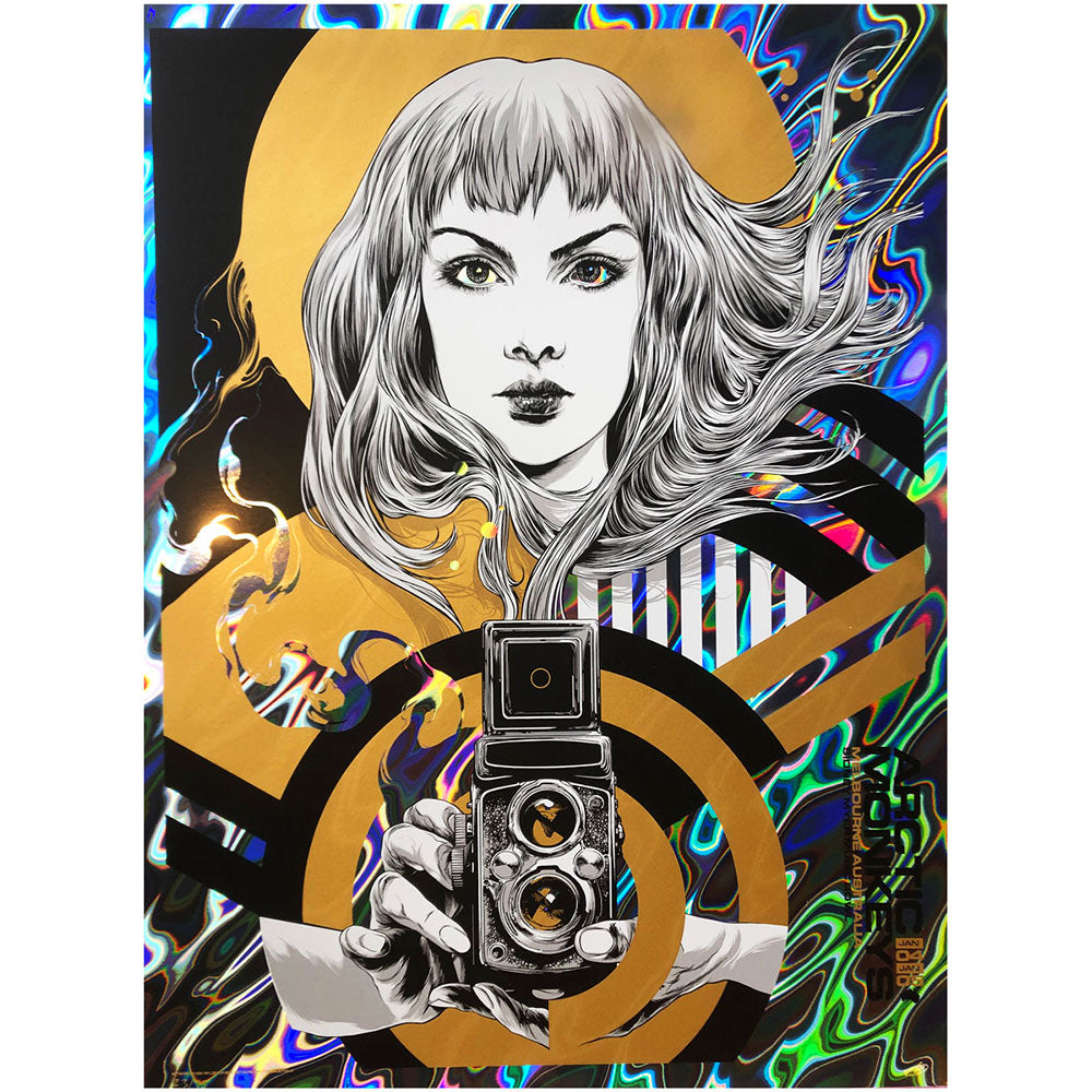 Arctic Monkeys Melbourne 2023 Foil Edition Screenprint By Ken Taylor arctic-monkeys-melbourne-2023-foil-edition-screenprint-by-ken-taylor