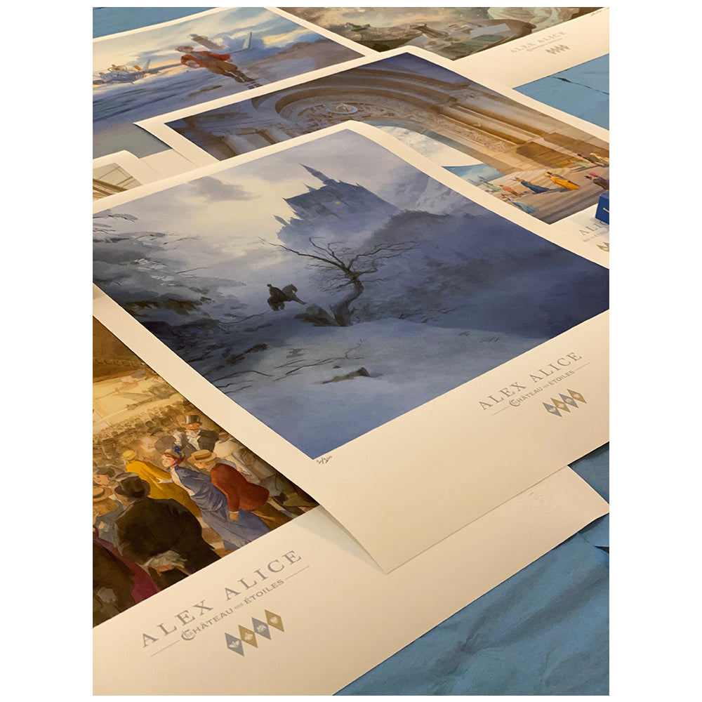 5 tirages d'art + dessin d'Alex Alice  - TIMED EDITION -