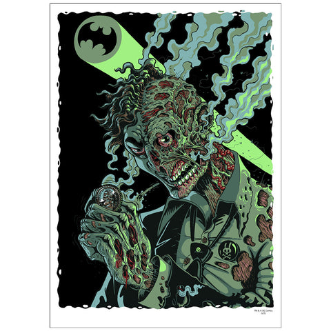 Harvey Two-Face, sérigraphie de l'artiste Nychos