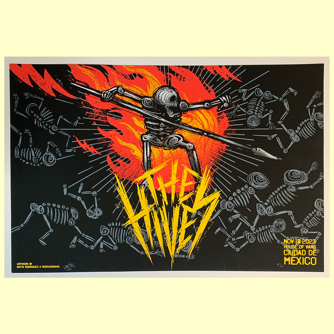 The Hives (Mexico City 2023) screenprint by Ratta Rodriguez - French ...