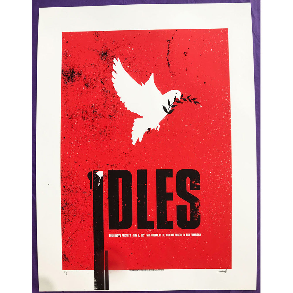 Idles gig poster (San Francisco 2021) screenprint by Lil Tuffy - French ...