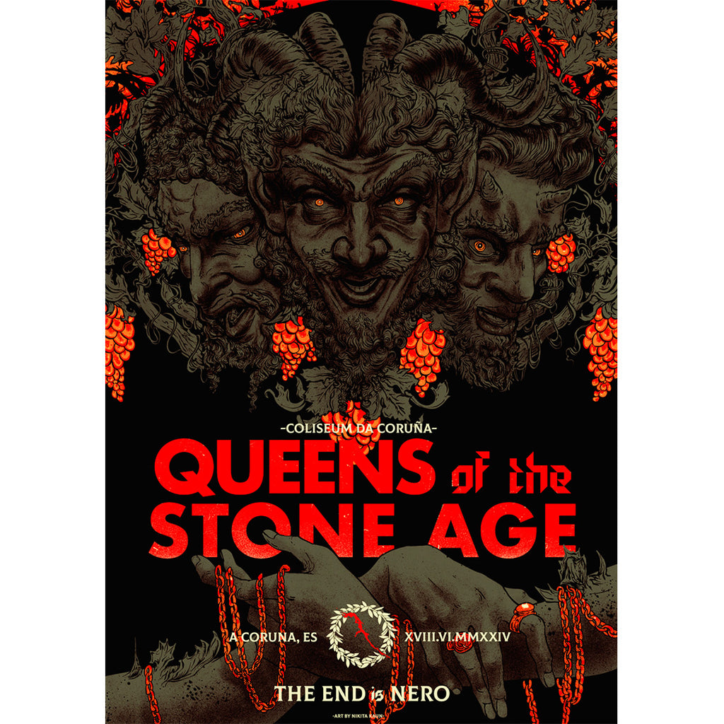 Queens of the Stone Age まとめ Queens of the Stone Age (La Coruna 2024) screenprint by
