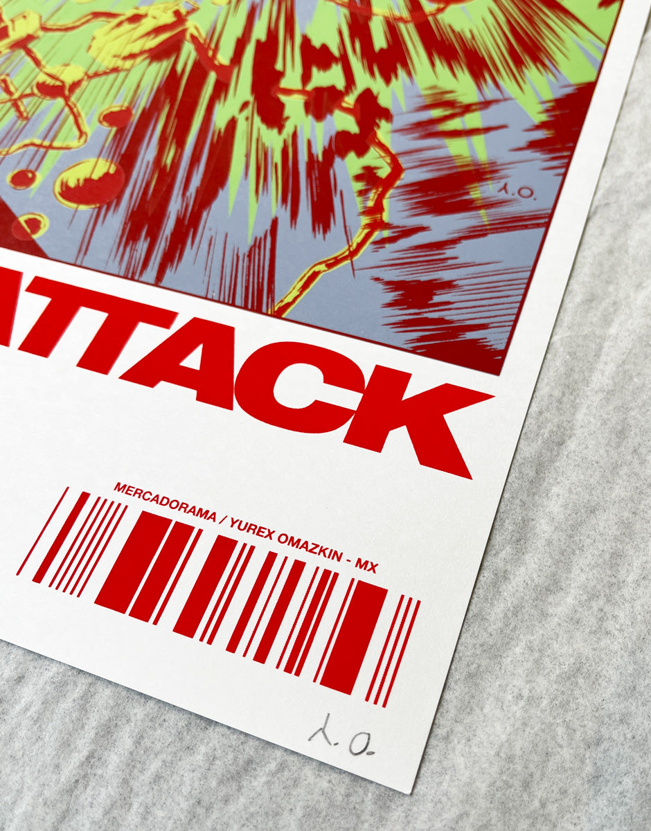 Massive Attack (México 2025) screenprint by artist Yurex Omazkin