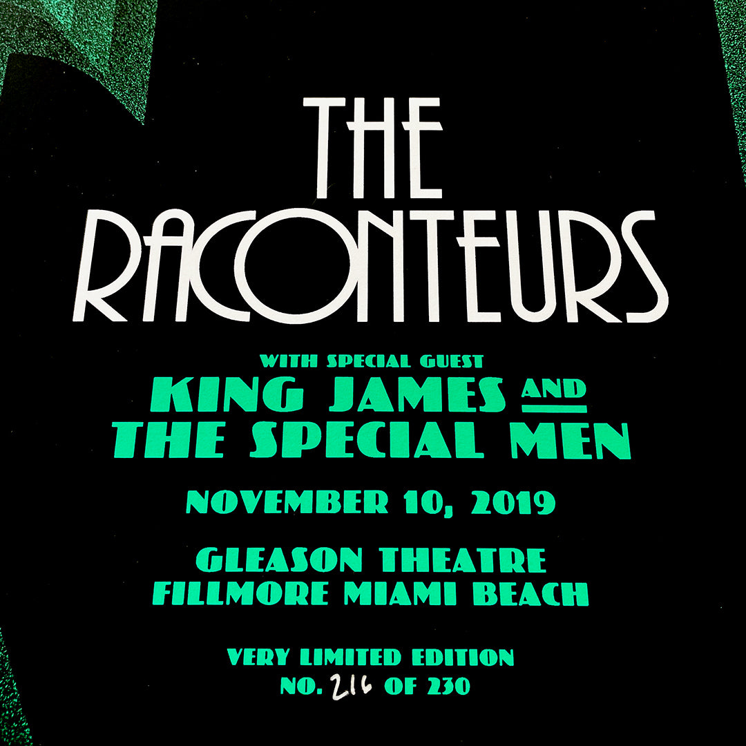 The Racounters The Raconteurs (Miami 2019) poster design by Aaron Draplin - French ...
