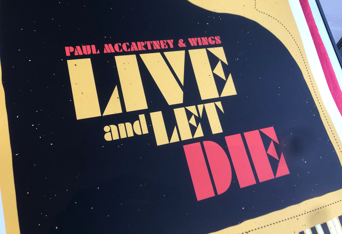 Paul McCartney & Wings - Live and Let Die, screenprint by Add