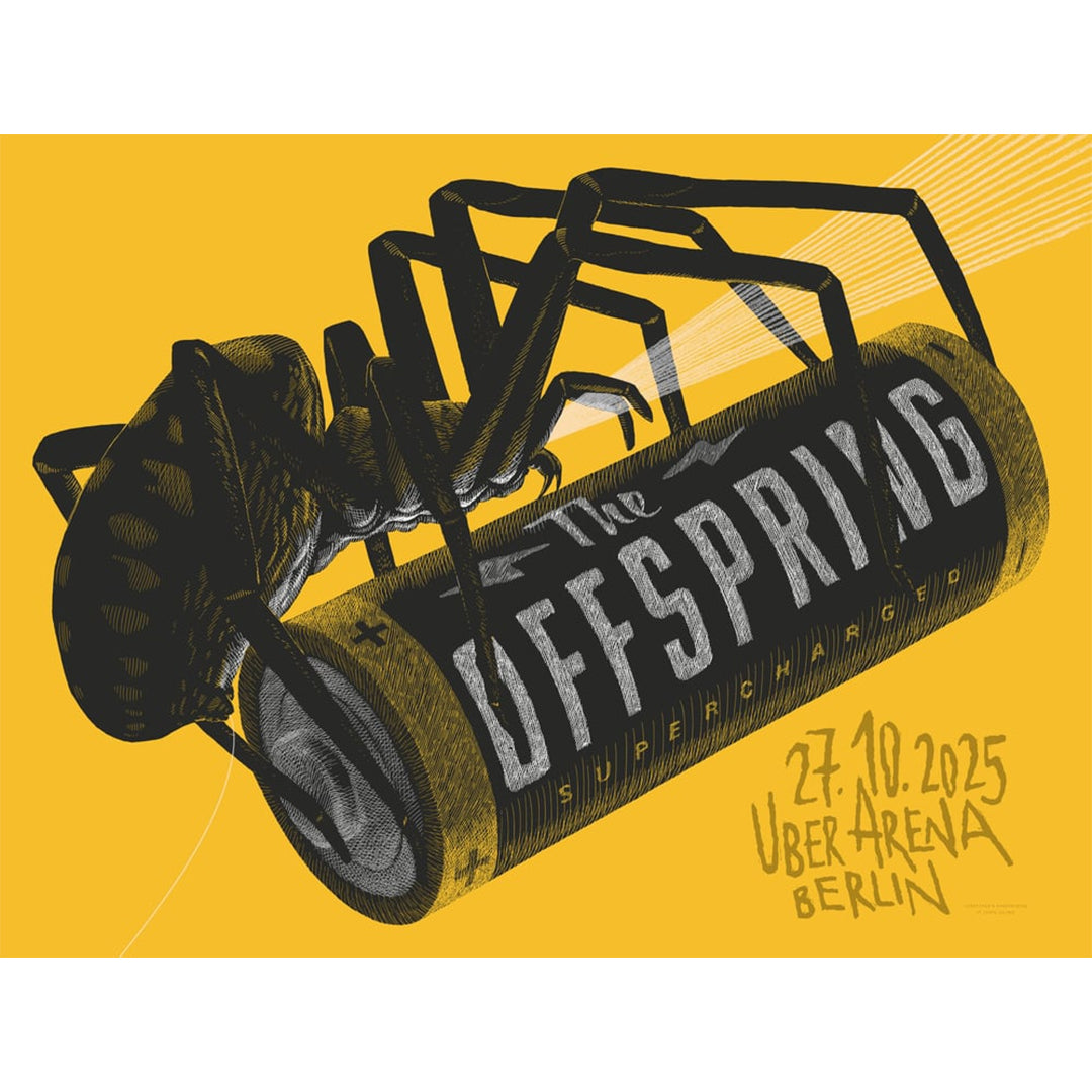 Offspring Emble The Offspring, gig poster (Berlin 25) screenprint by Phillip Janta ...