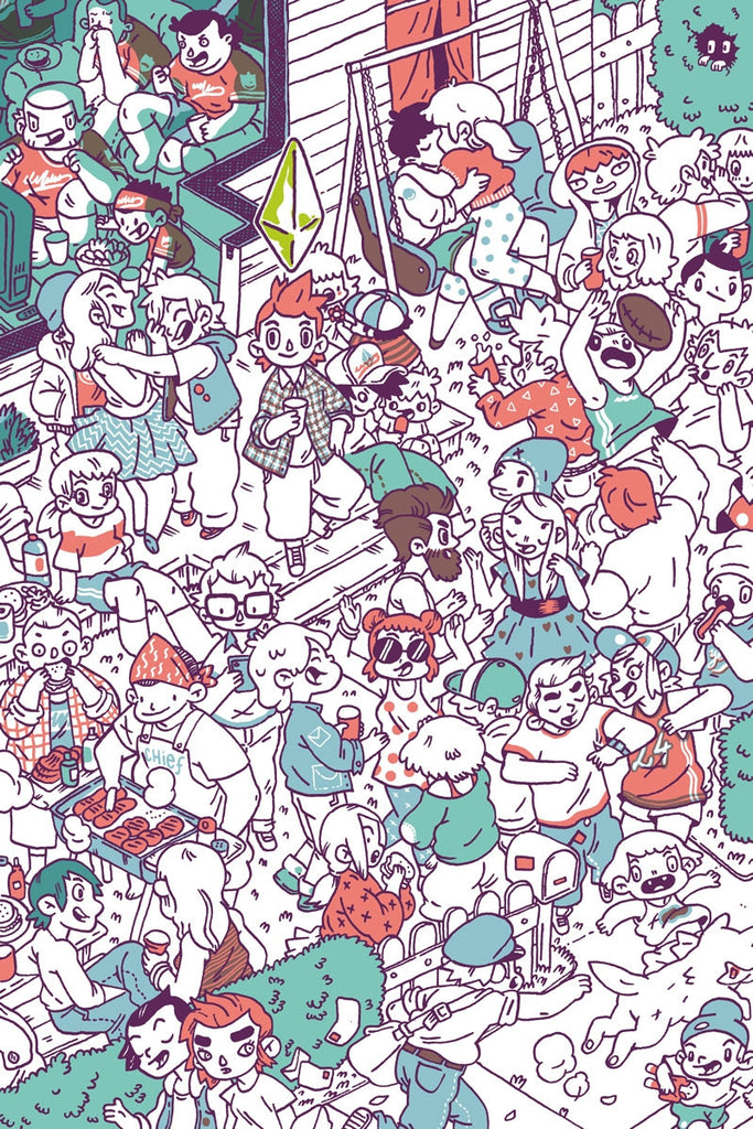 Les Sims, Guillaume Singelin - French Paper Art Club