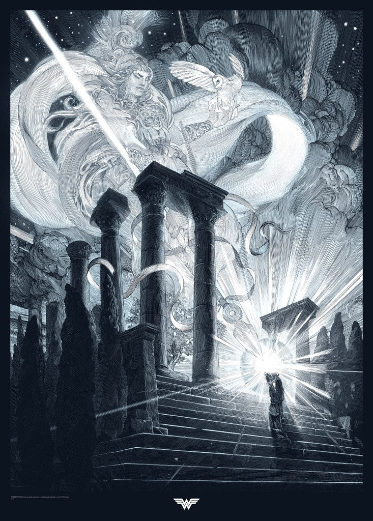 THE BLESSING OF ATHENA (Wonder Woman) - Variant Edition, Nicolas Delort - French Paper Art Club