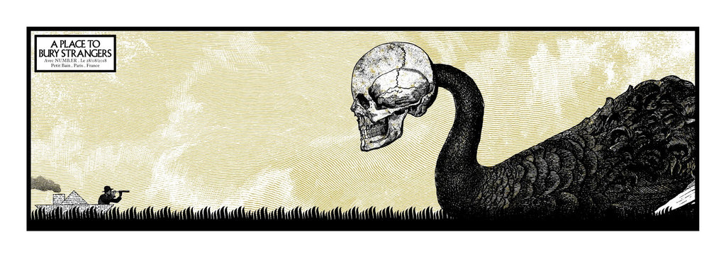 A Place to Bury Strangers (Paris 2018), Cyrille Rousseau - French Paper Art Club