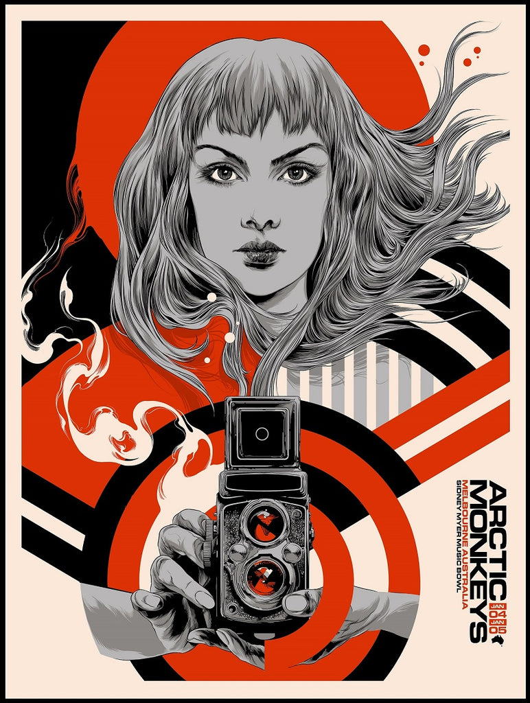 Arctic Monkeys (Melbourne 2023) Red + Gold