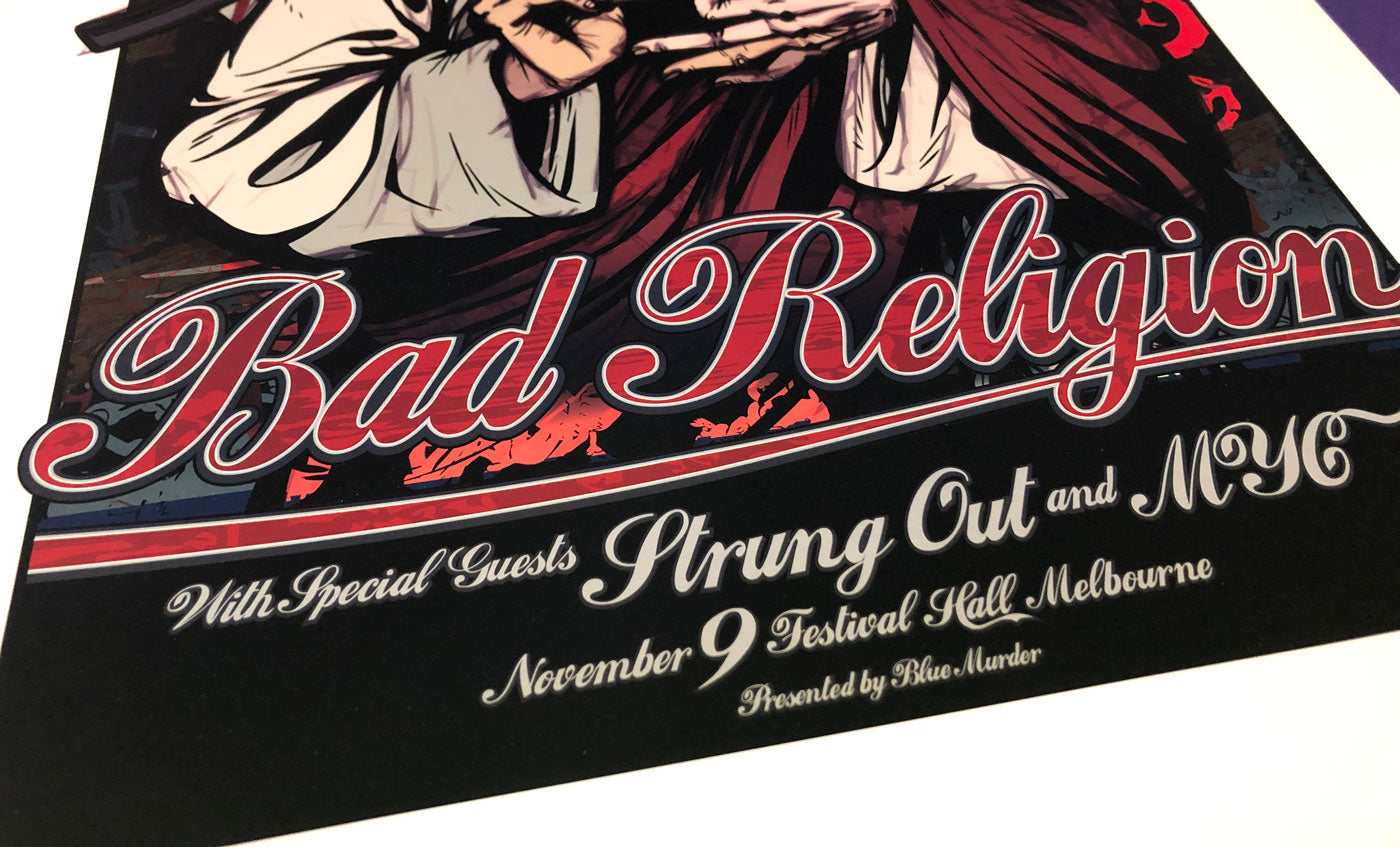 Bad Religion official gigposter (Melbourne, 2007) by Daymon