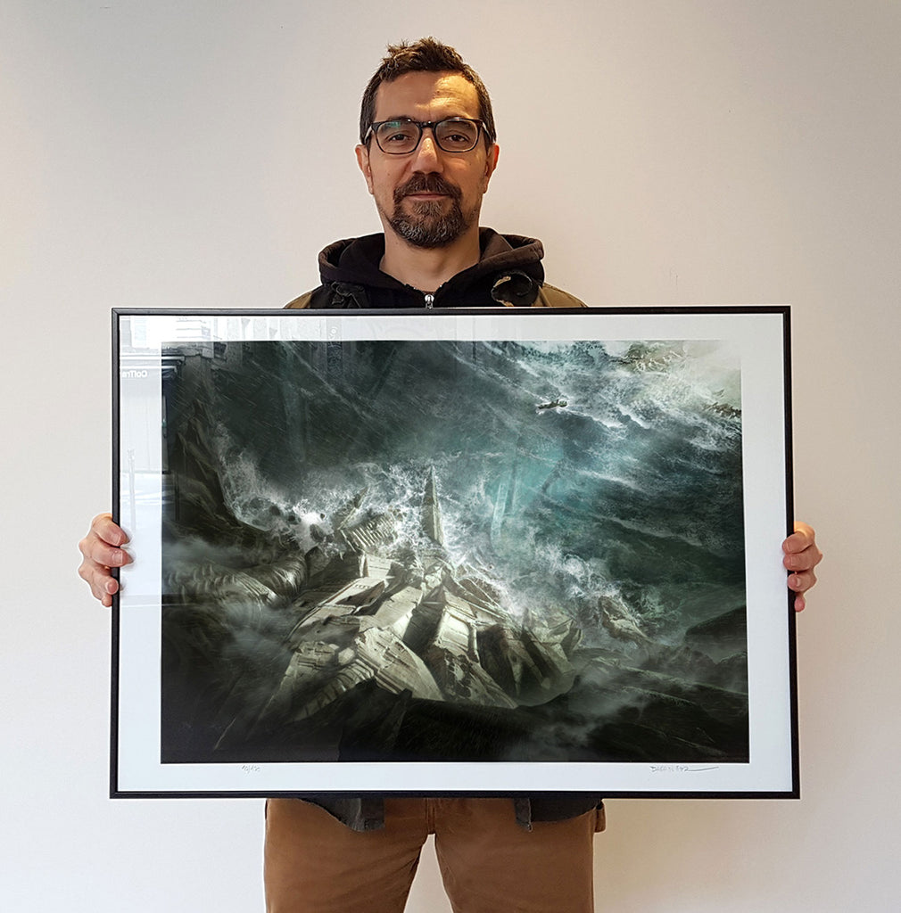 R'Lyeh From Above, François Baranger - French Paper Art Club