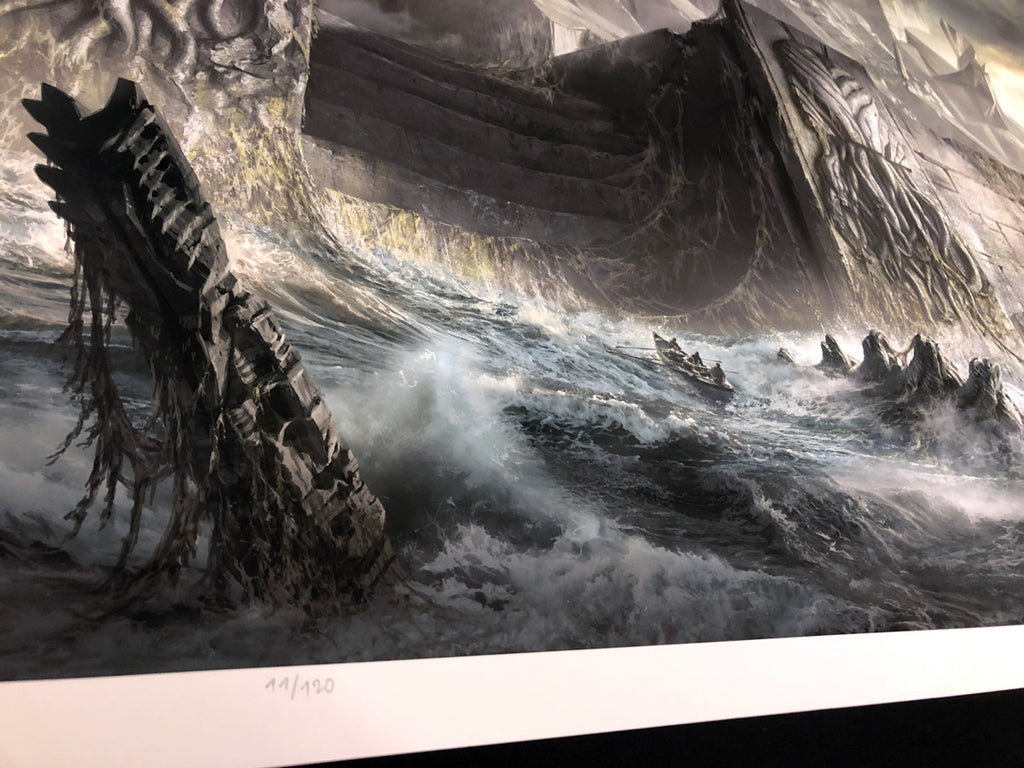 Oh Ryleh Landing in R'Lyeh, Lovecraft Illustrated series by Francois Baranger ...