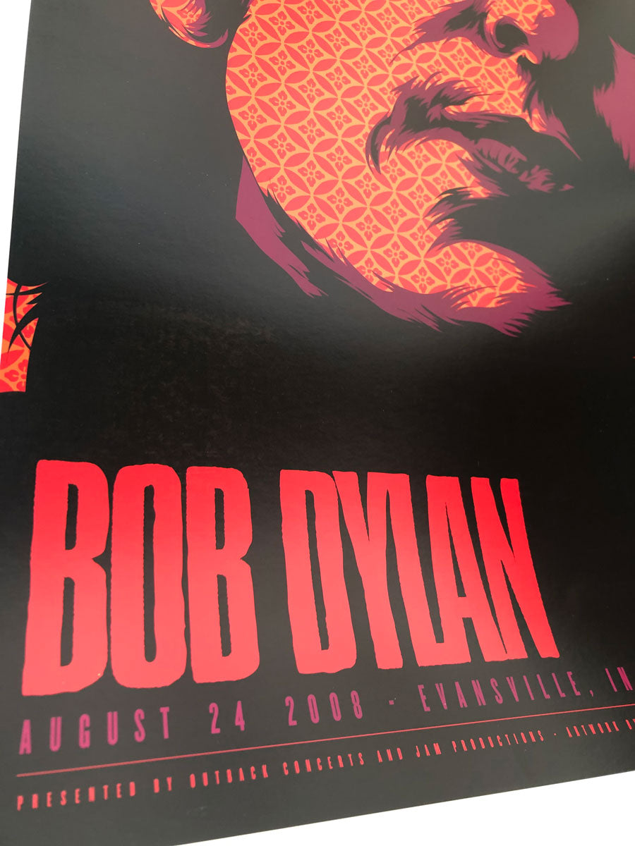 Concert poster Bob Dylan, US Tour 2008 by Ken Taylor - French
