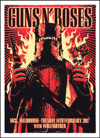 Guns N' Roses (Melbourne, 2017), Band Posters - French Paper Art Club
