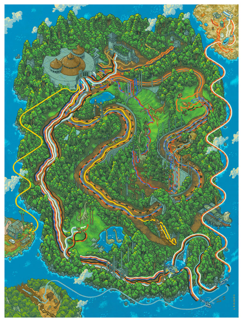Paths of Isla Nublar