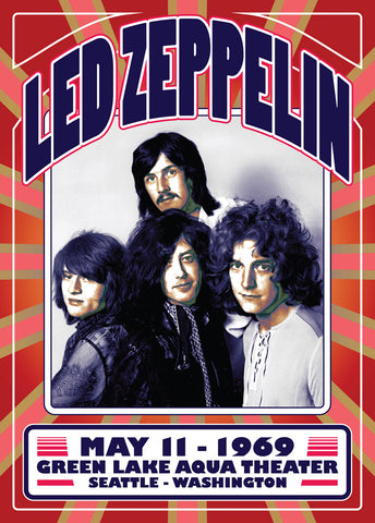 Led Zeppelin (Seattle, 1969), Band Posters - French Paper Art Club