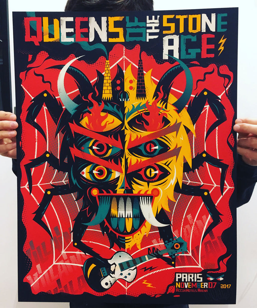 Queens Of The Stone Age (Paris 2017), Niark1 - French Paper Art Club