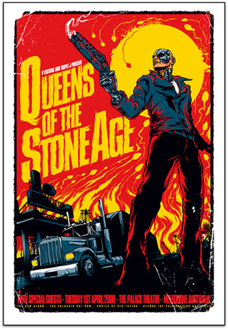 Queens of the Stone Age (Melbourne, 2008), Ken Taylor - French Paper Art Club