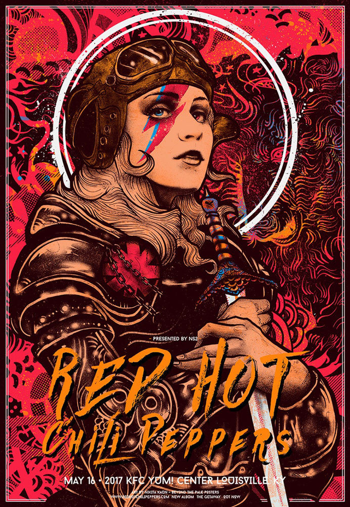 Red Hot Chili Peppers (Louisville, 2017) par Nikita Kaun, Nikita Kaun - French Paper Art Club