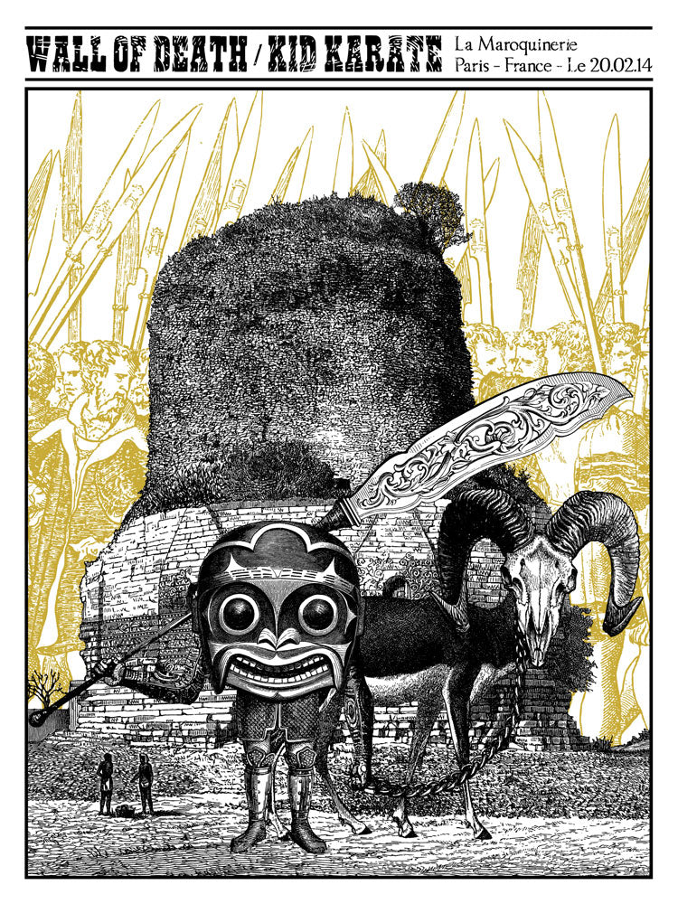 Wall of Death / Kid Karate (Paris 2014), Cyrille Rousseau - French Paper Art Club