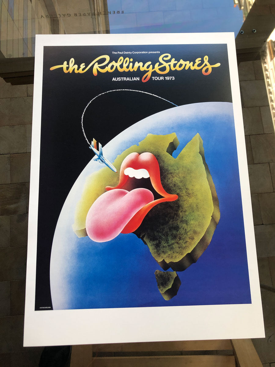 The Rolling Stones, Australia 73' Tour Poster by Ian McCausland