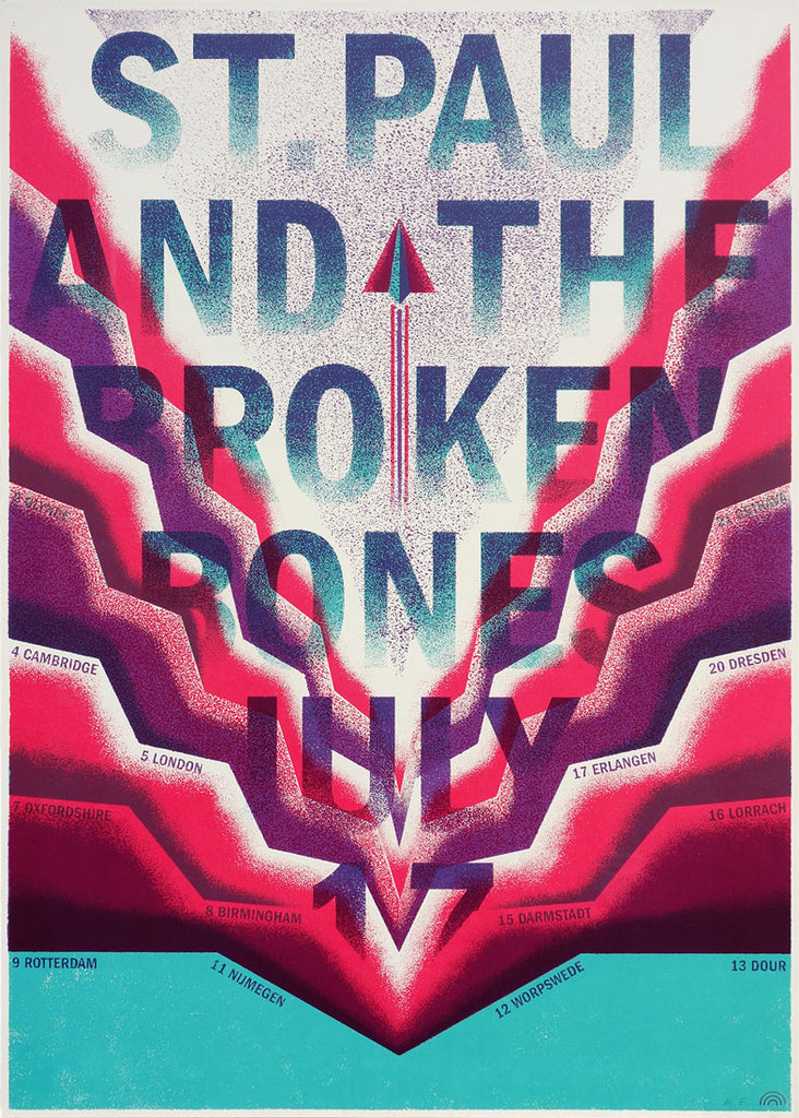 St. Paul & The Broken Bones (Europe 2017), Rainbow - French Paper Art Club