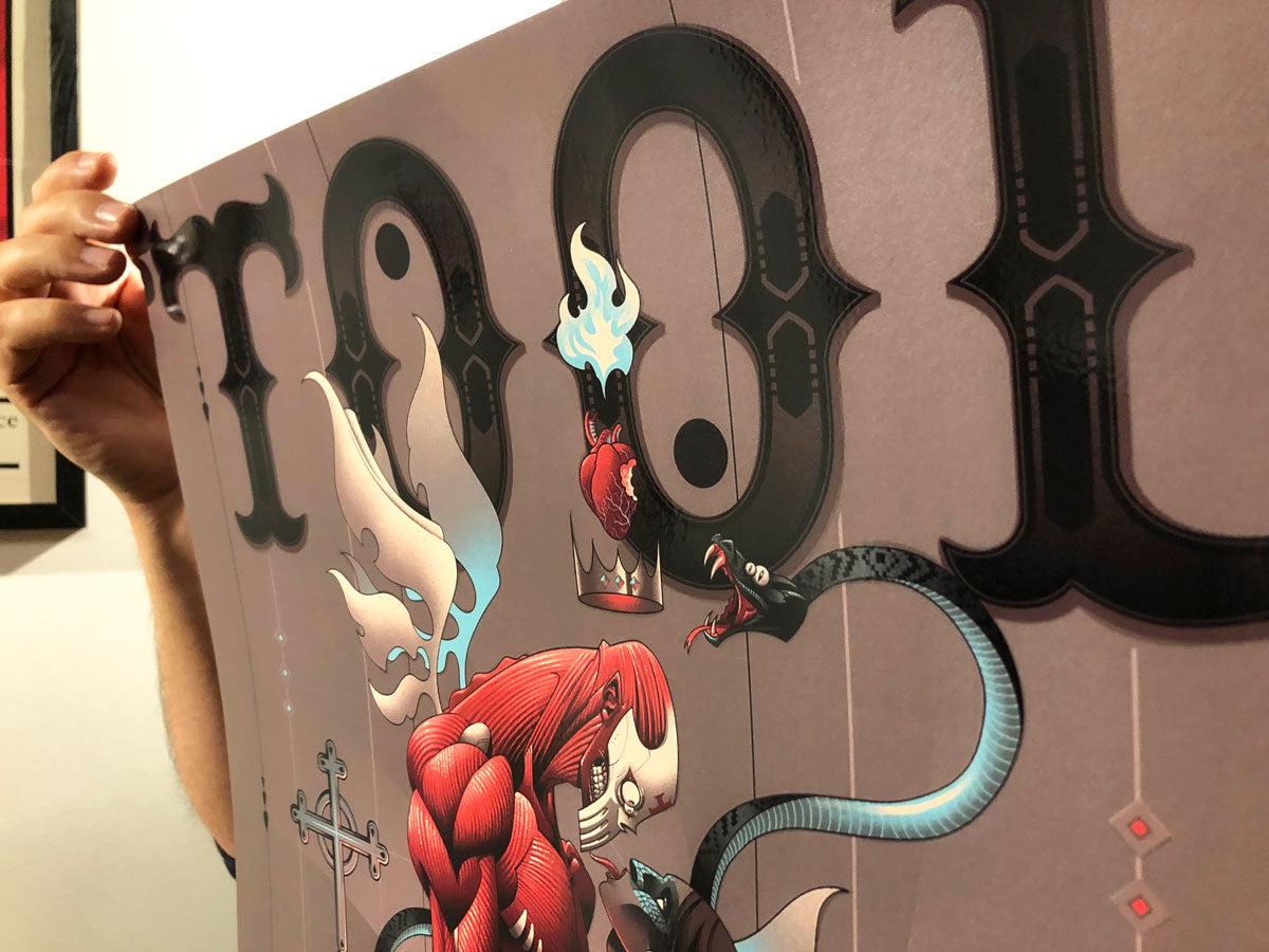 Tool (Mexico 2014) Limited edition varnish poster by Alex