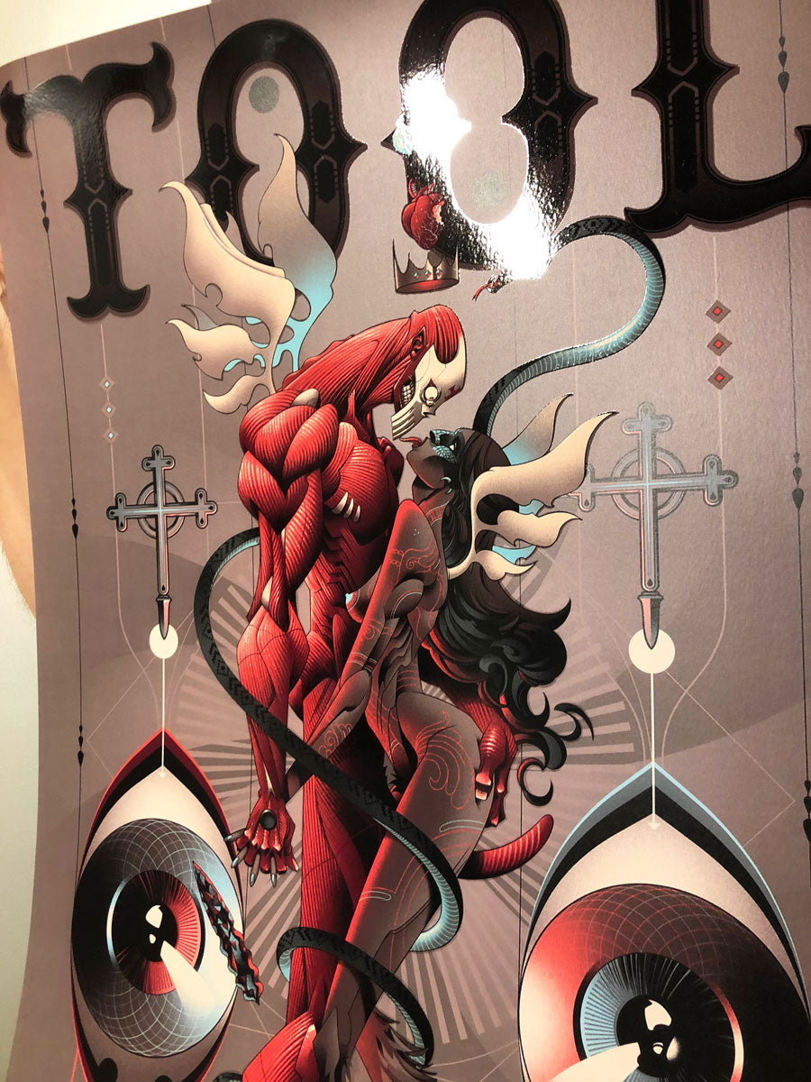 Tool (Mexico 2014) Limited edition varnish poster by Alex