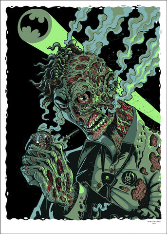 Harvey Two-Face, sérigraphie de l'artiste Nychos