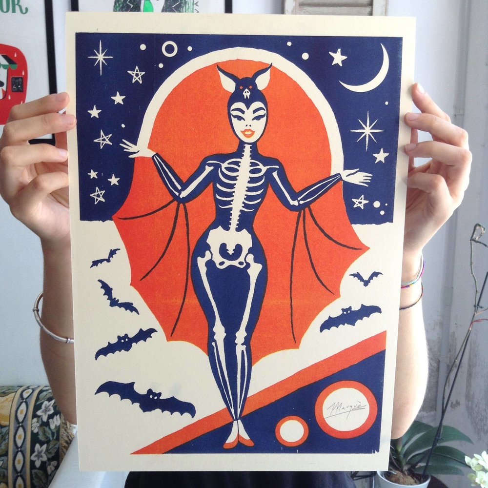 Bat Girl, El Marquès - French Paper Art Club