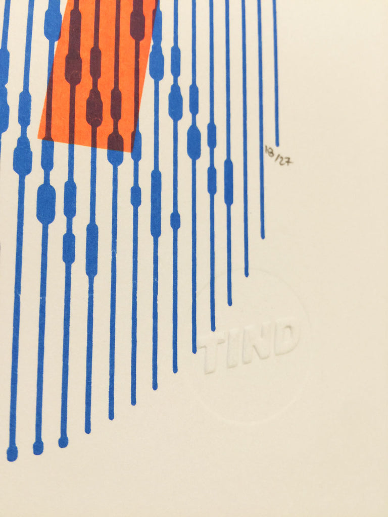 The Future is in the Past, Tind Silkscreen - French Paper Art Club