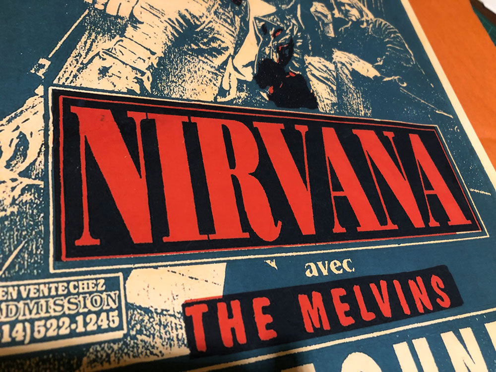 Nirvana (Montreal, Canada 1991) fine art poster print - French