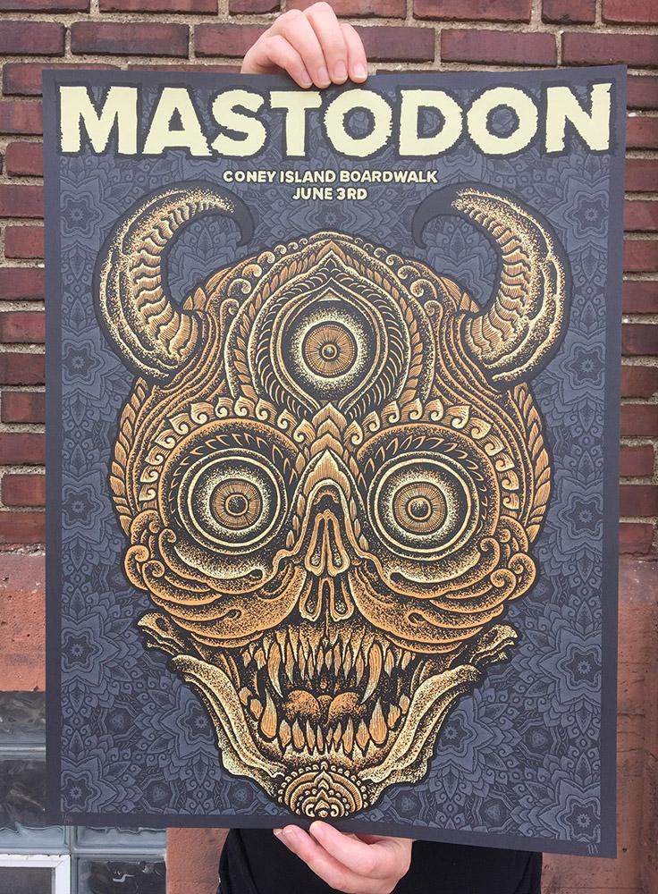 Mastodon (Brooklyn 2019) Variant Edition, Thomas Hooper - French Paper Art Club