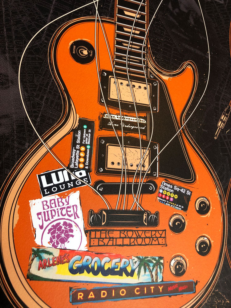 The Strokes by Aaron Mackenzie, gig poster (New York, 2016